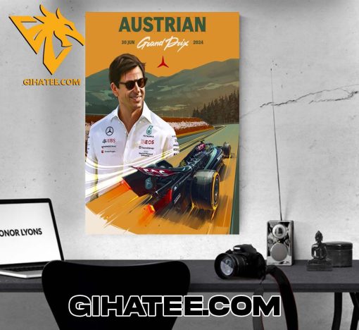 Mercedes-AMG PETRONAS F1 Team Austrian GP 2024 Poster Canvas