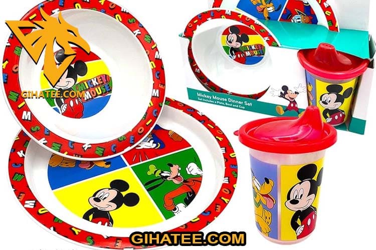 Mickey Mouse printed dinnerware Mickey Mouse Gifts for Toddlers