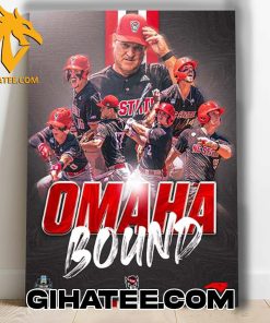 NC State Wolfpack Baseball Road To Omaha Bound 2024 NCAA Men’s Baseball College World Series Poster Canvas