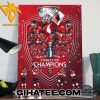 New Design Florida Panthers Champions 2024 Stanley Cup Championship Poster Canvas