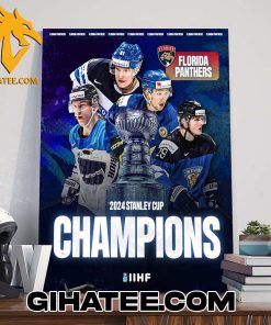 New Design Florida Panthers Stanley Cup Champions 2024 Poster Canvas