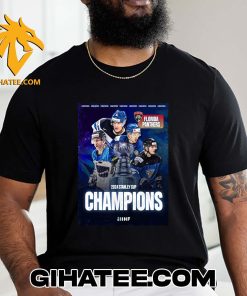 New Design Florida Panthers Stanley Cup Champions 2024 T-Shirt