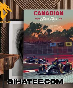 Official Mercedes-AMG PETRONAS F1 Team Canadian GP 2024 Poster Canvas