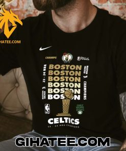 Official Nike X Boston Celtics 2024 NBA Champions Unisex T-Shirt