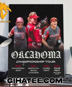 Oklahoma Sooners Softball Completes The First Four Peat In WCWS History Poster Canvas