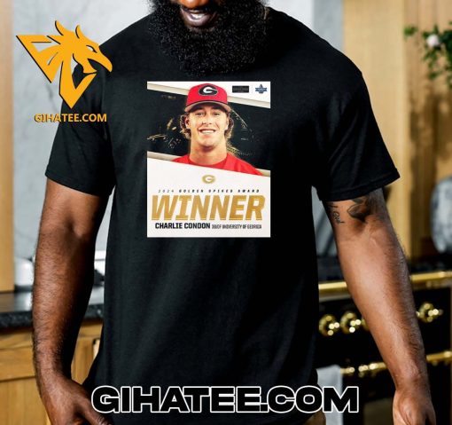 Quality 2024 Golden Spikes Award Winner Charlie Condon 3B Of University Of Georgia T-Shirt