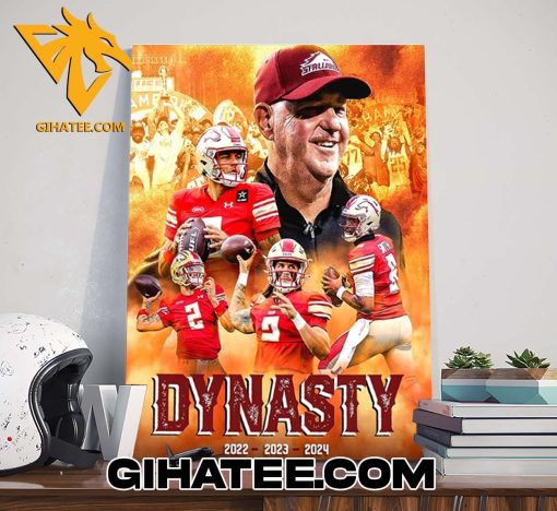 Quality Birmingham Stallions Dynasty UFL Champions 2022-2023-2024 Poster Canvas