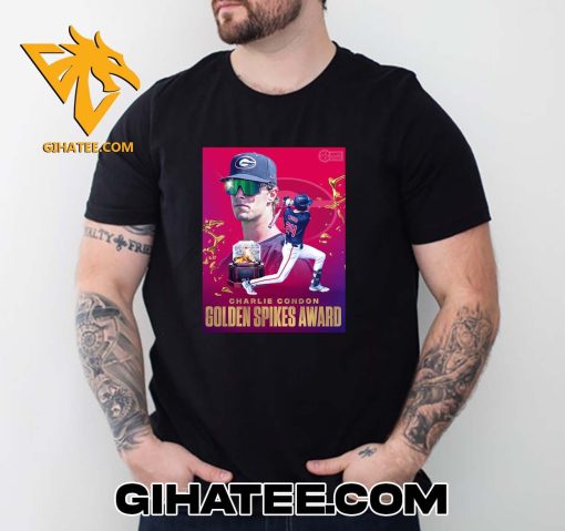 Quality Charlie Condon Is The First Player In Georgia Baseball History To Win The Golden Spikes Award T-Shirt