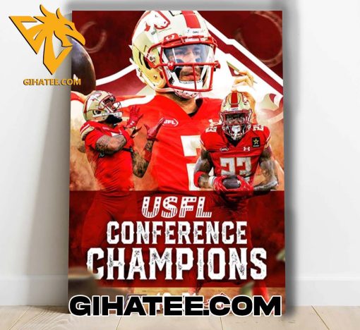 Quality Congrats Birmingham Stallions 2024 USFL Conference Champions Poster Canvas