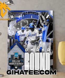 Quality Congrats Kentucky Wildcats Baseball Road To Omaha Bound 2024 NCAA Men’s Baseball College World Series Poster Canvas
