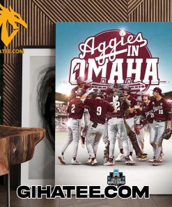 Quality Congrats Texas A&M Aggies Baseball Road To Omaha Bound 2024 NCAA Men’s Baseball College World Series Poster Canvas