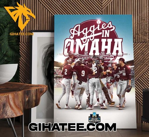 Quality Congrats Texas A&M Aggies Baseball Road To Omaha Bound 2024 NCAA Men’s Baseball College World Series Poster Canvas