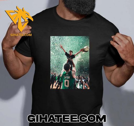 Quality Core Memory Jayson Tatum And His Son Jayson Tatum Jr Celebrate The 2024 NBA Final Champions T-Shirt