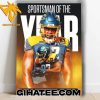 Quality Darius Victor Memphis Showboats Being Named The 2024 Sportman Of The Year Poster Canvas