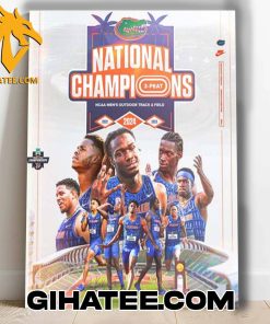 Quality Florida Gators Track And Field And Cross Country National Champions 3-Peat 2024 NCAA Men’s Outdoor Track And Field Poster Canvas