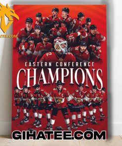 Quality Florida Panthers Are Back-To-Back Eastern Conference Champions 2024 Poster Canvas
