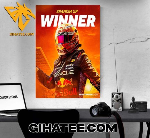 Quality Max Verstappen Winner The Spanish GP 2024 Poster Canvas