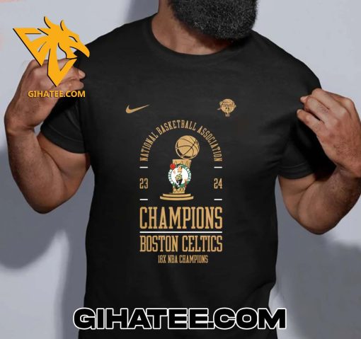 Quality Nike Boston Celtics 18-Time NBA Finals Champions Locker Room T-Shirt Gift For True Fans