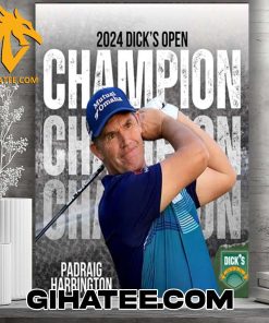 Quality Padraig Harrington Rewriting History With A Record Breaking 3-Peat At The Dick’s Open 2024 Poster Canvas