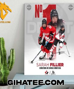 Quality Sarah Fillier Goes To PWHL New York With The 1st Overall Selection In The 2024 PWHL Draft Poster Canvas