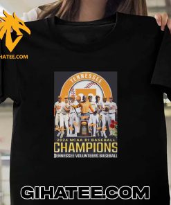 Quality Tennessee Volunteers 2024 NCAA Baseball Champions Signature T-Shirt