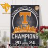 Quality Tennessee Volunteers NCAA Men’s Baseball National Champions 2024 Team Graphics Poster Canvas