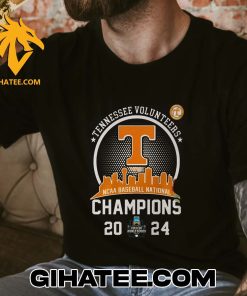 Quality Tennessee Volunteers NCAA Men’s Baseball National Champions 2024 Team Graphics T-Shirt