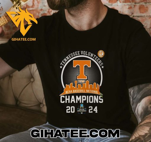 Quality Tennessee Volunteers NCAA Men’s Baseball National Champions 2024 Team Graphics T-Shirt