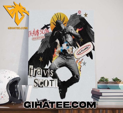 Quality Travis Scott Wallpaper La Flame Art By Shane Ramos Poster Canvas