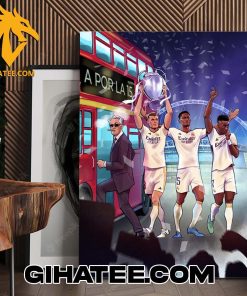 Real Madrid Win Their 15th Champions League Poster Canvas