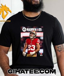 San Francisco 49ers RB Christian McCaffrey Madden NFL 25 Cover Athlete T-Shirt