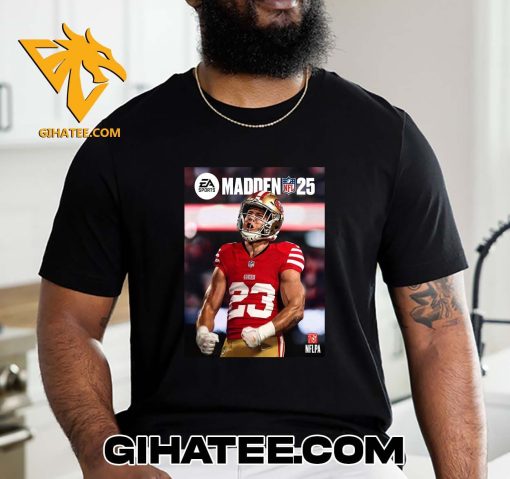 San Francisco 49ers RB Christian McCaffrey Madden NFL 25 Cover Athlete T-Shirt