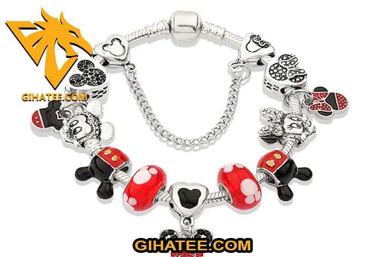 Silver necklaces and bracelets Mickey Mouse Gifts for Toddlers