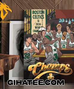 The Boston Celtics Legends Table Just Got A Little Bigger Poster Canvas