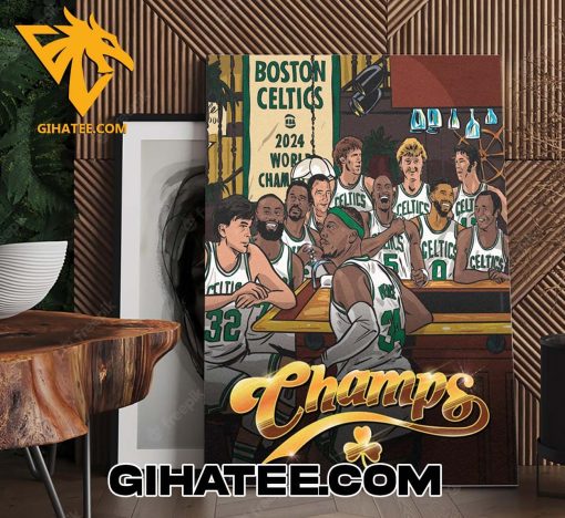 The Boston Celtics Legends Table Just Got A Little Bigger Poster Canvas