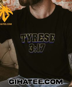Tyrese Haliburton Wearing Tyrese 3-17 T-Shirt