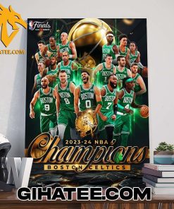 Welcome To 2024 World Champions Boston Celtics NBA Poster Canvas