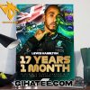 Lewis Hamilton 17 Years 1 Month Since His First Career Win All Time Record Interval F1 Poster Canvas