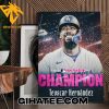 The Home Run Derby King Teoscar Hernandez Champions 2024 Poster Canvas