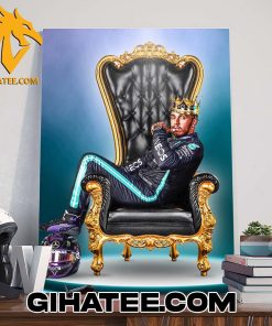 The King Lewis Hamilton Wins The British Grand Prix 2024 Poster Canvas