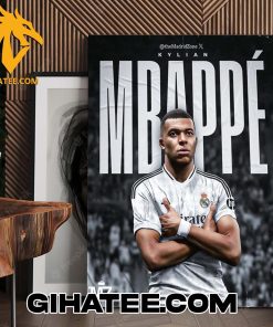 Welcome Kylian Mbappe At The Bernabeu Poster Canvas
