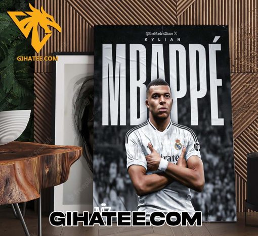 Welcome Kylian Mbappe At The Bernabeu Poster Canvas