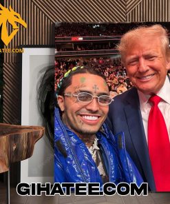 Rapper Lil Pump And Donald Trump Poster Canvas